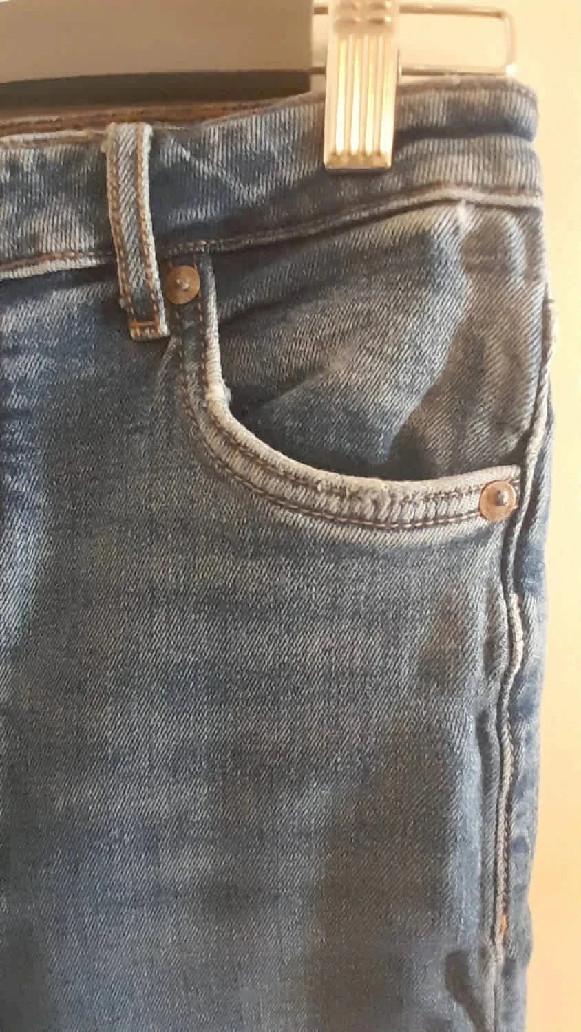 Calça jeans rasgada, cor azul, Tamanho 36, Marca Zara – photo 6